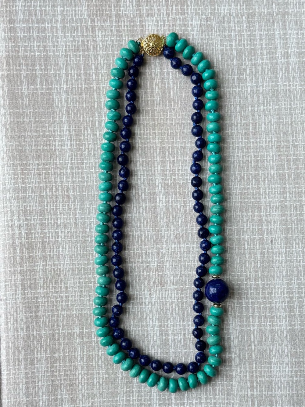 NWOT Tuckernuck Turquoise and Lapis Lazuli Necklace - Picture 5 of 8